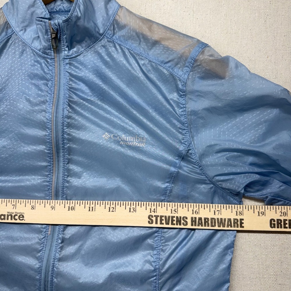 Columbia‎ Montrail Womens Blue Omni-Shield Windbreaker Jacket XS Gorpcore Hiking - Picture 14 of 16